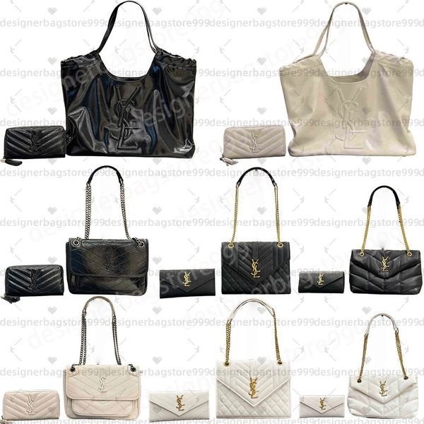 

Designer Bag Luxury Bag 2 Pieces Classic Vintage Black Handbag Women's Wallet High Quality Shoulder Bag Crossbody Bag Stylish Commuter Practical, #3