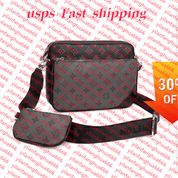 

Handbags Men Leather TRIO Messenger Bags Luxury Shoulder Bag Make up Bag Designer Handbag Tote Man's bag, Purple