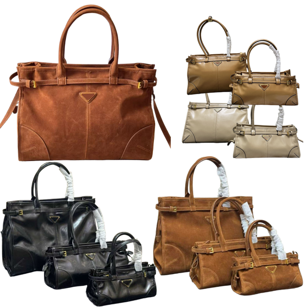 

Designer leather bag autumn/winter fashion luxury women's shoulder bag classic luxury large capacity handbag crossbody bag autumn leather bag, #6-medium size-24*38*12*