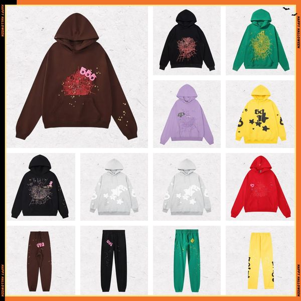 

Top quality mens hoodies spider hoodie Fashion Young Thug Pant Men Women Spider Tracksuit Net Sweatshirt Trend Designer Sweatshirts Pullovers daa, Beige