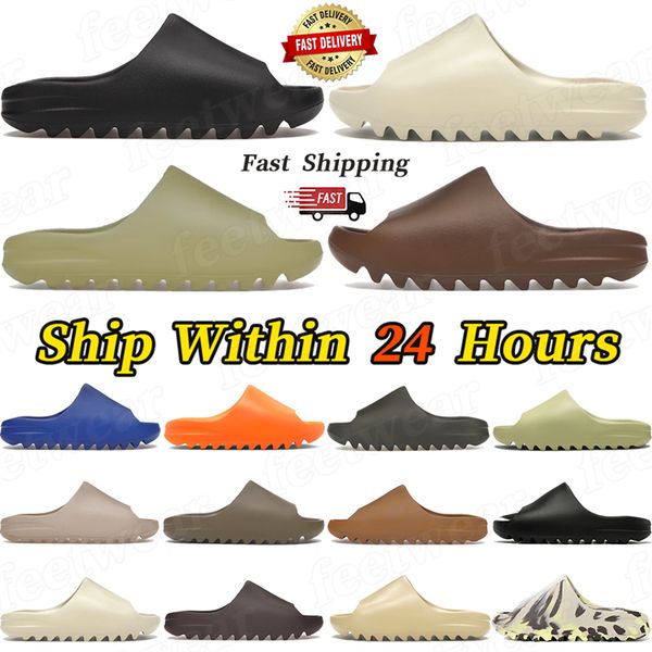 Designer slides slippers runner summer sandals Slate Marine bone black sand MX outdoor sliders sandal men women waterproof slipper womens mens shoes