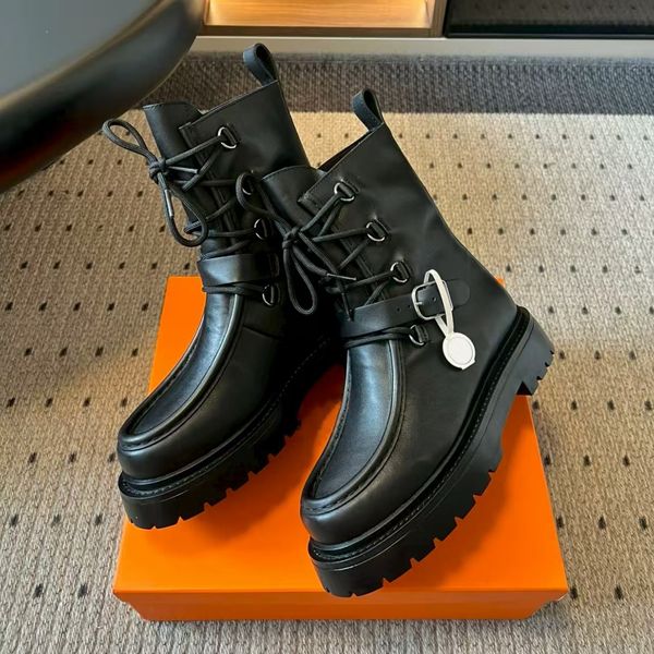 

Designer Boots Genuine Leather Luxury Suede Calfskin Knee-High Boots Martin Chelsea Boots Mid Heel Long Boots Female Autumn Winter Black, #-4