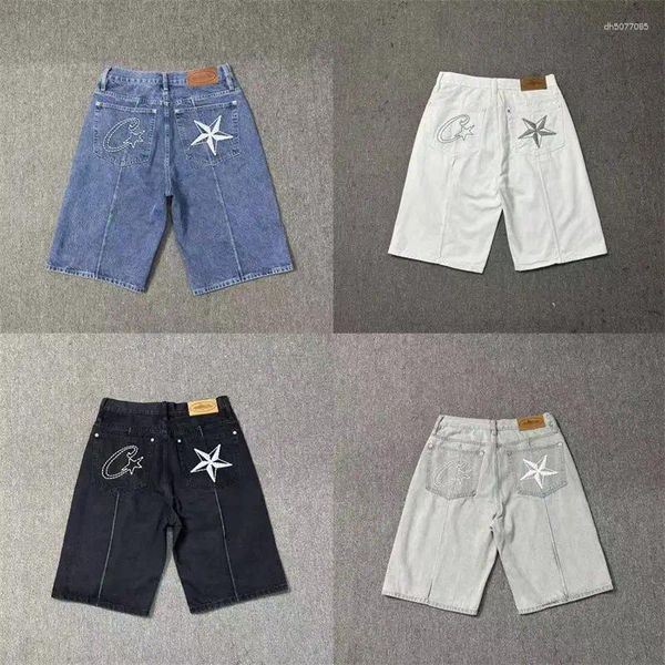 

Men's Tracksuits High Quality Brand Hip Hop Shorts Jeans Women Men Casual Jackets Star Embroidered Street Trend Clothing Tops Pants, Picture 1
