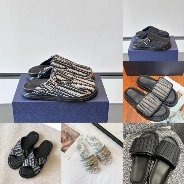 

2025 Designer Slippers Beach Flat Sandals Women's Outdoor Slippers Fashion Home Platform Indoor Sandals Slider For Outdoor Women New Fashion Shoes, Khaki