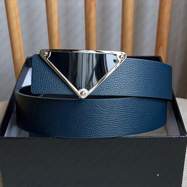 

Premium Designer Belt Men Designer Belts for Women Genuine Leather Belt Triangle Logo Fashion Accessory Elegant Stylish Classic High Quality Handmade Gift, White