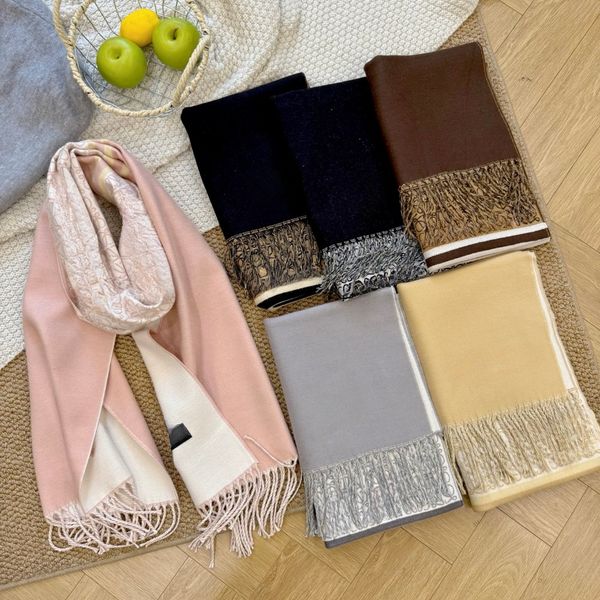 

Luxury Brand Designer Scarf Pashmina Scarves Warm Scarfs Fashion Classic Men And Women Cashmere Wool Long With Box