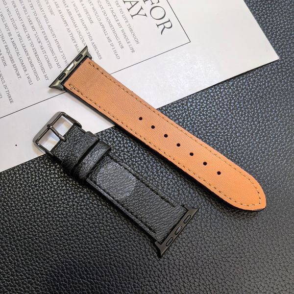 

Luxury Apple Watch Band 38 40 41 42 44 45 49 mm Flower Leather Watchs Strap Wristband For Iwatch 9 8 7 6 5 4 S10 SE Ultra 2 Designer fashion brand Bracelet