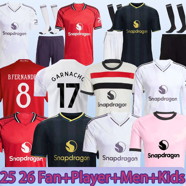 

25 26 MAN CUNHA Soccer Jersey AMAD GARNACHO HOJLUND MAINOO MOUNT unted football shirt MARTINEZ FERNANDES YORO UNTED CASEMIRO Zirkzee Kids Child kit, Brown