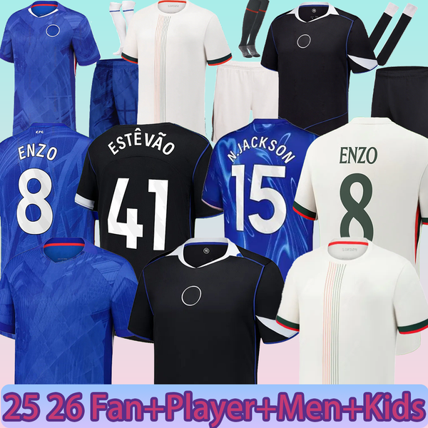 

chelase jersey ENZO CFC NKUNKU NETO PALMER 120th Anniversary soccer jersey 25 26 ESTEVAO GITTENS pedro DELAP HATO MUDRYK 2025 2026 football shirts top adult kids 333, Red