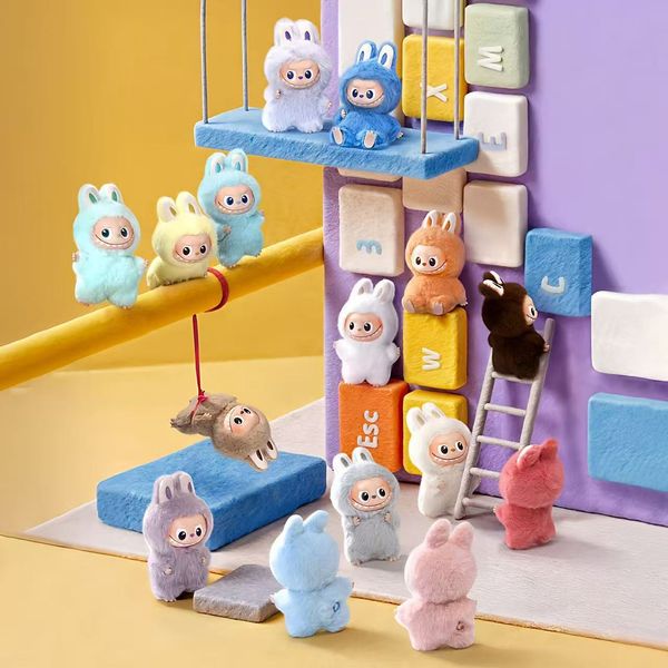 

Labubu V4 Heart Code Series, Monsters Big Into Energy Series Box, Kawaii Figure, Face, Clothes, Doll Keychain, Decor, Gift, Blind Bag with Box labubu doll, Brown