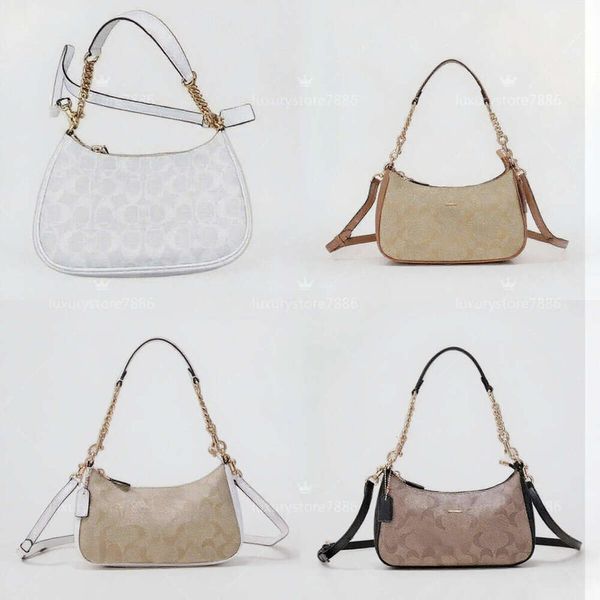 

Designer Shoulder Crossbody Bags Underarm Small Wallet Handbags Women Half-Moon Ladies Baguette Purse Strap Croissant Chain Dhgate Bag5414, #14