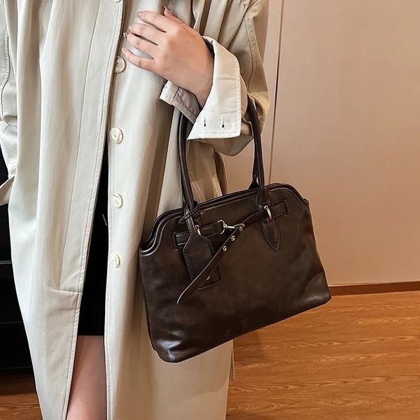 

Designer Shoulder Purse Tote Classic Women's Tramp Bag High Quality Leather Crossbody Black Large Capacity Shopping Handbag 10A, #white big bag