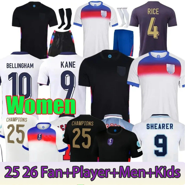 

2025 2026 England football shirt BELLINGHAM Retro Soccer Jersey RASHFORD KANE SAKA RICE FODEN National Team Home White Away Men Kid Women Men Kids Kit, Orange