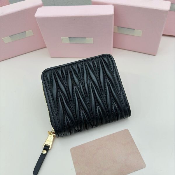 CW0082-Classic jacquard embossed design, made of top-grade imported lambskin, the leather is delicate and soft, and the workmanship is fine
