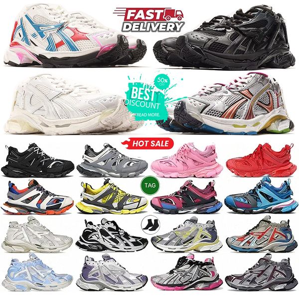 

Brand Sneakers Track Runners 7.0 7.5 3.0 Designer Platform All Black white Multicolor Pink Blue Grey Men Women Tracks Luxury Paris Sneakers Mens Trainers Tennis Shoes