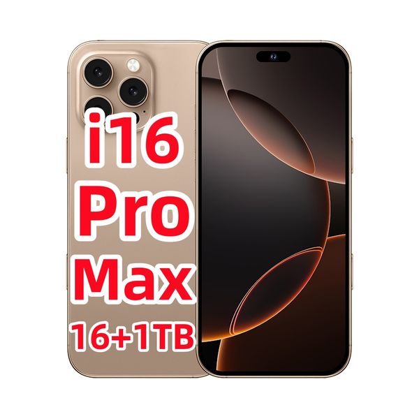 i16 Pro Max 6.9-inch HD Full Touchscreen 5G Unlocked 16GB RAM 1TB Face Recognition Dual SIM Android GPS Smartphone