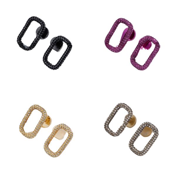 

Designer Earrings V Letter Full Diamond Earrings Various Styles Simple Diamond Earrings Available Women's Silver Needle Earrings High Quality