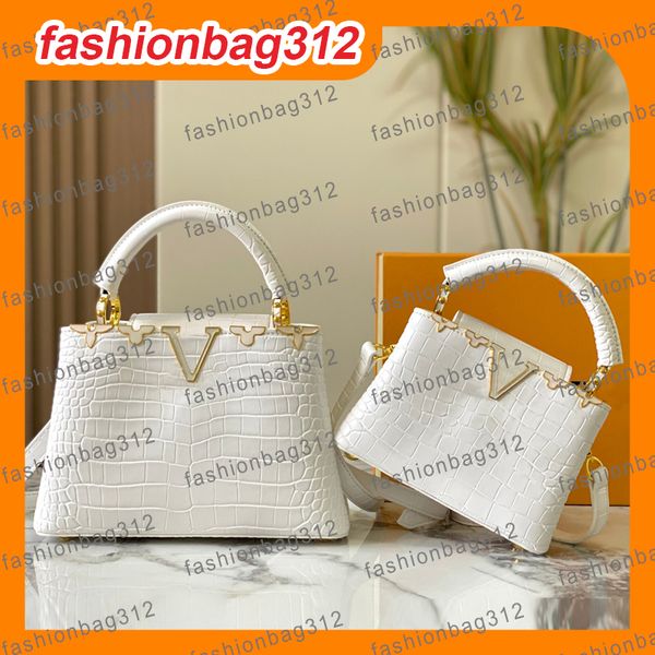 

Genuine Crocodile Skin Luxury Tote Bag with Floral Accent & Adjustable Strap Shoulder Crossbody Handbags for Wome Designer bag Wallets Evening Bags Elbow Carry Purse, Crocodile pattern - red