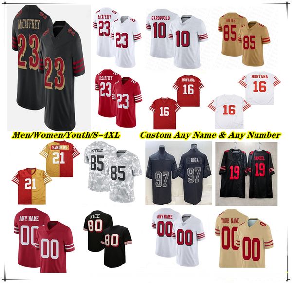 

Brock Purdy Christian McCaffrey Football Jersey Ricky Pearsall George Kittle Nick Bosa Fred Warner Kyle Juszczyk Brian Robinson Jr Jauan Jennings Brandon Aiyuk 4XL, Men red style