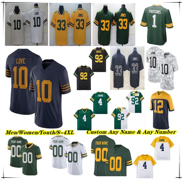 

American Football Jersey Micah Parsons 10 Love Josh Jacobs Romeo Doubs Jayden Reed Dontayvion Wicks Emanuel Wilson Tucker Kraft Xavier McKinney Quay Walker Watson, Men brown style