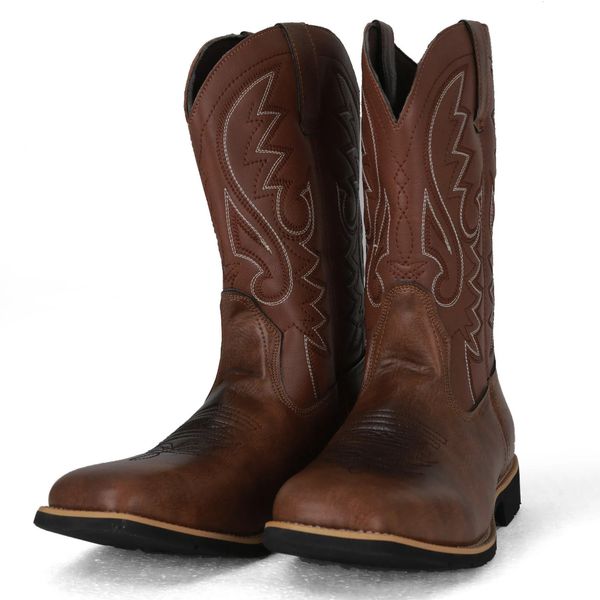 Rugged Style: Men's Western Denim Riding Boots for the Bold Rider