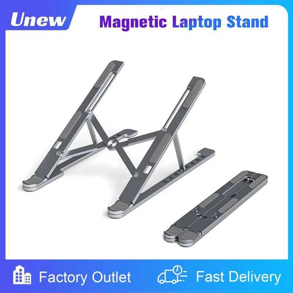 Aluminum Alloy Magnetic Laptop Stand With 8Level Adjustment Ventilation and Heat Dissipation Equipped With Silicone AntiSlipXJ250909