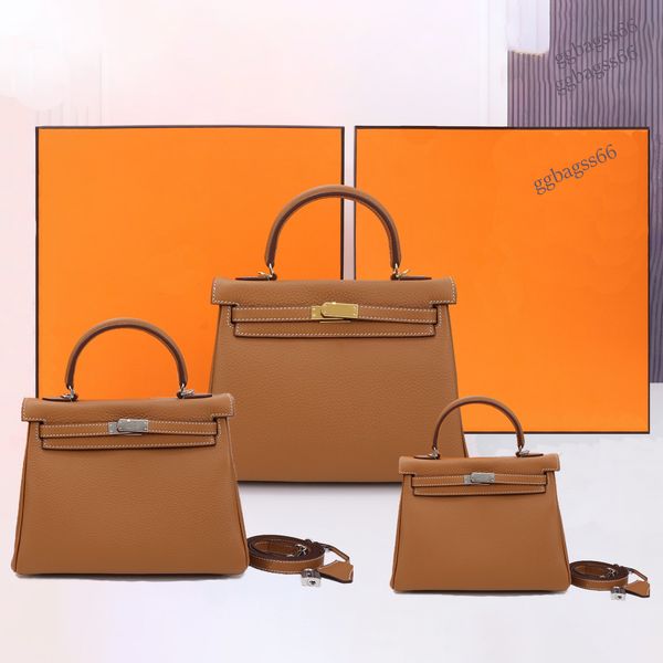 

designer bag Luxury Bag Kell 25 Litchi clutch Bag High quality tote bags womens handbags 25cm real leather fashiona Large tote Full-Grain Luxury With lock handbag