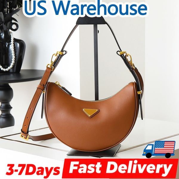 

Designer Bag Ladies Luxury Bag Fashion Brown Shoulder Bag Purse Crossbody Autumn Winter High Quality Mini Bag Handbag Tote New Moon Bag Armpit Bag Purse, #17