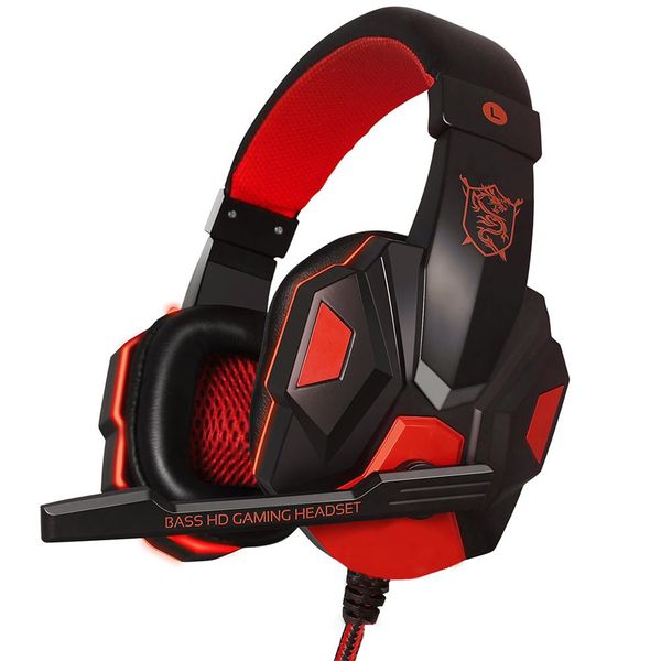 3-in-1 Wired Gaming Headset for PS4/PS5/Xbox/PC/Smartphone with Noise Cancelling Microphone, 120° Adjustable Over-Ear Headphones
