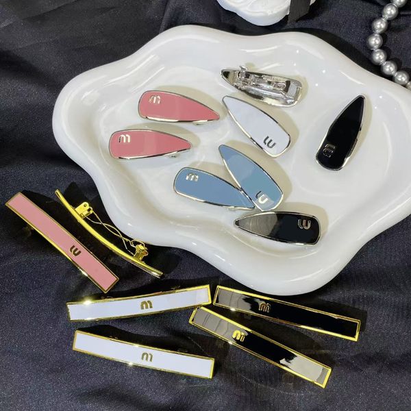 

French Hair Clips Barrettes Designer Hairpin Letter M Alloy Hairpin Ins Style Sweet Spring Clip Side Clip Bangs Clip Hair Accessories