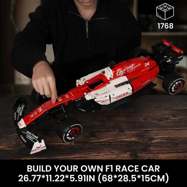 ToylinX 18 F1 Race 1770PCS Building Sets MOC Building Blocks Car Cool Collectible Model Car Kits Toy Festive Gift Giving Z250910