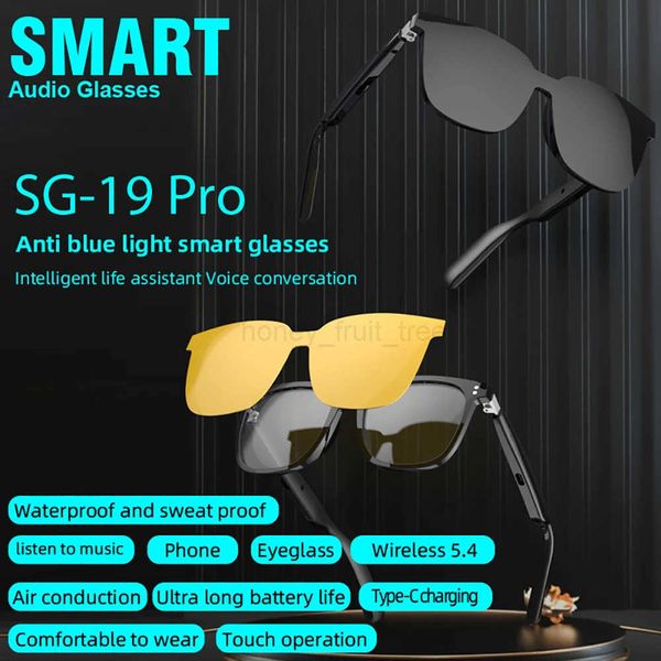 Smart Glasses BT 54 UV Protection Sunglasses Builtin Microphone Speakers Multifunctional Touch Voice Assistant Glass T250910