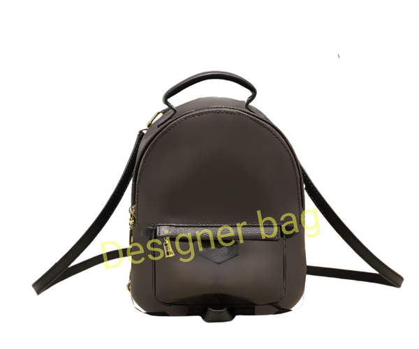 

Women's Designer Brown Satchel with Flower Pattern - Compact Shoulder Bag for Travel & School, Mono brown#41562