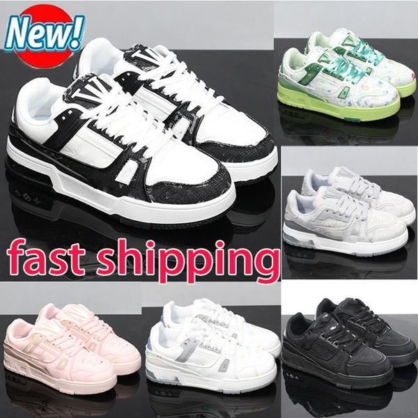 

10A 2025 Designer Shoes Casual Shoes New Style Luxury Men Running Printed Skate Shoes Thick Sole Lightweight Comfortable Sports Shoes Casual Breathable Board Shoes, Green