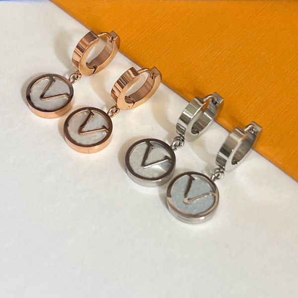 

Designer Ear Stud Earrings Gold Copper Letter Earring Necklace Fashion Women Elegance Wedding Party Jewelry Accessories