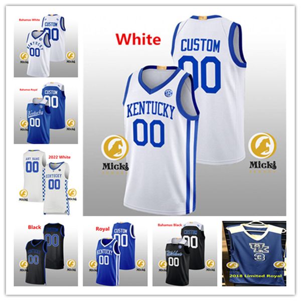 Kam Williams Kentucky Jersey 33 Reece Potter 21 Jayden Quaintance 23 Mouhamed Dioubate 4 Andrija Jelavic Kentucky Wildcats Basketball Jerseys Custom Stitched