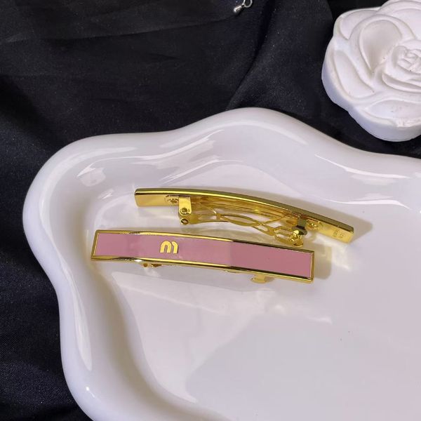 

French Hair Clips Barrettes Designer Hairpin Letter M Alloy Hairpin Fashionable Hair Clips Barrettes Side Clip Bangs Clip Hair Accessories