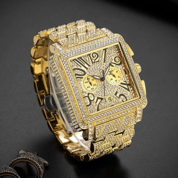 

New Arrival from Manufacturer: Designer Moissanite Diamond Men's Watch, Square Dial with Distinctive Numerals, Multi-Function & Water-Resistant, Like phone 1