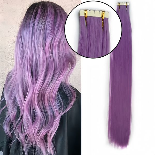 

Chemical fiber film hair extension Color long straight hair, Other color