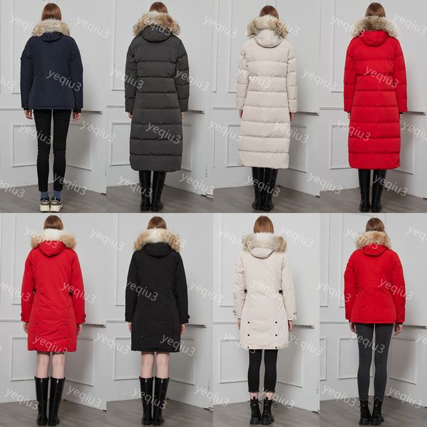 

Womens Puffer Jacket Down Jacket Oversized Puffer Coat Designer Long Coat High Quality Natural Wolf Fur Trim Windproof White Duck Down Outdoor Snow Wear, Purple