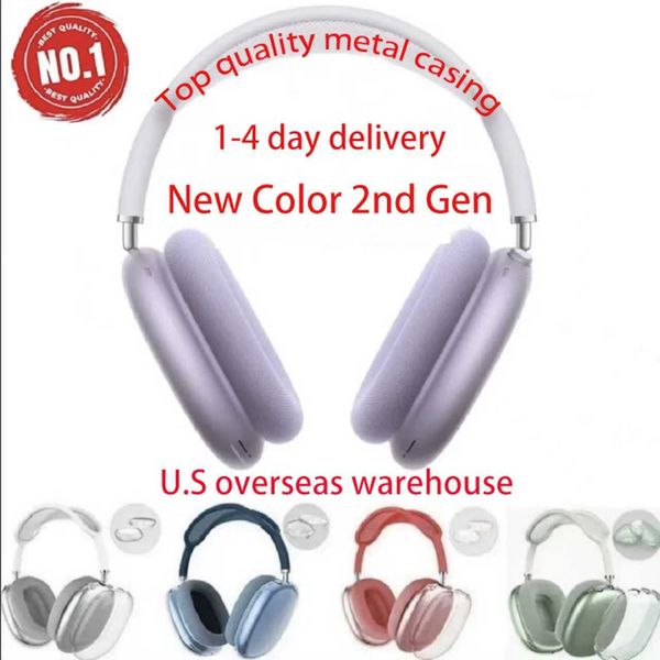 

For B 1 P 9 high quality Pro Max 2nd Bluetooth Headband Headphone Accessories pod max Headphones Earphone A NC Metal shell