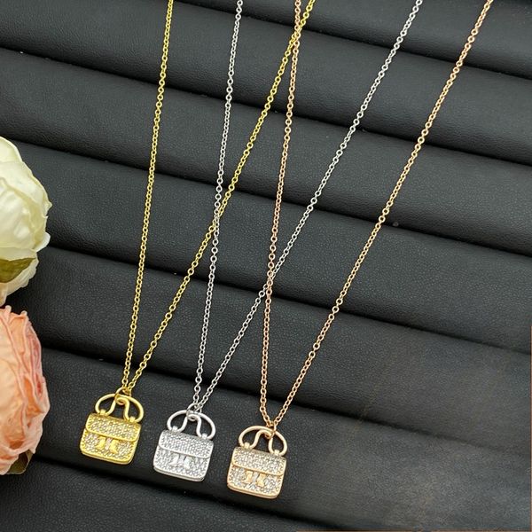 

Luxury necklace Fashion Necklaces Crysal Pendant Gold Plated Wedding Necklaces high quality Party Jewelry