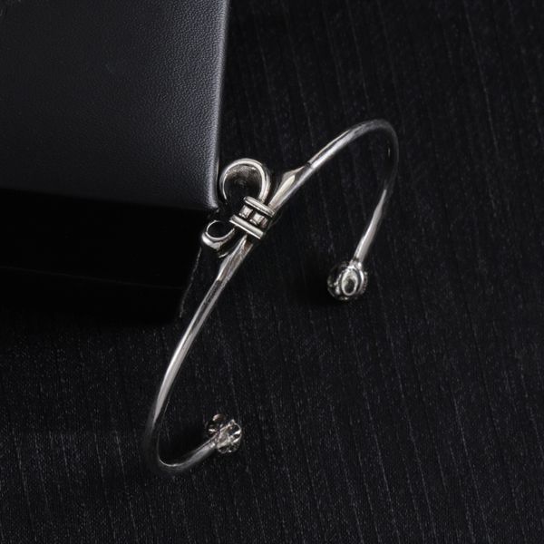 

Gothic Silver Bracelets Vintage Designer Cross Bracelets Trendy Designer Bracelets Holiday Gifts Silver Bracelets Open Bracelet