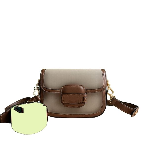 

Designer Leather Handbag - Stylish Messanger Purse with Comfortable Straps, Brown