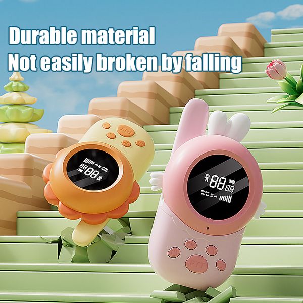 Long-range Communication Tools for Little ExplorersSturdy & Entertaining Cartoony Walkie Talks