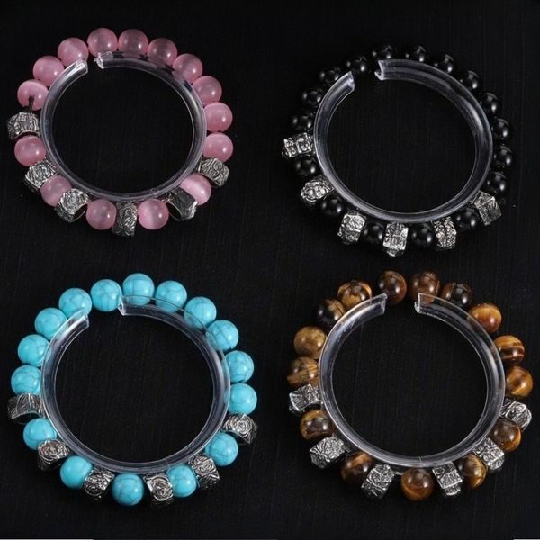 

Beaded Bracelets Cross Pendant Bracelets Agate Beaded Bracelets Designer Personalized Gothic Style Bracelets Couple Bracelets with Original Box