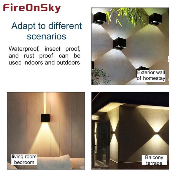 Outdoor waterproof led wall lamps, creative passageways, staircases, corridors, living rooms, bedside wall lamps, bedrooms-RX