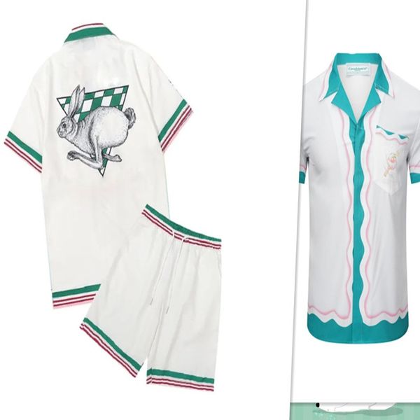 

designer men shirts designer shirts button up shirt dress shirts men women casual shirts summer beach set men shorts breathable print suit asian size m-3xl, Yellow