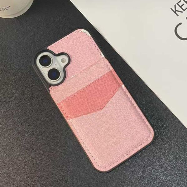 

Fashion Designer Phone Cases for iphone 17 Series 16 15 15pro 14 13 13pro 12 11 pro max Leather Card Holder Cellphone Case with Samsung S23 S24 S25 ultra, L1-brown flower