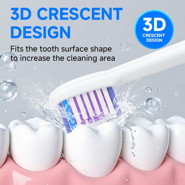 

Compatible with Philips Sonicare DiamondClean Models 5, 6, 7, 8, 9. Engineered with Copper-Free Bristle Implantation Technology for a powerful and deep clean.HB-10A 8 Pack